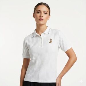 Cotton Deluxe Golf Polo Embroidered Novelty Made in USA Size M